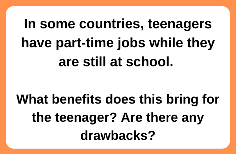 Benefits of teenagers having part-time jobs